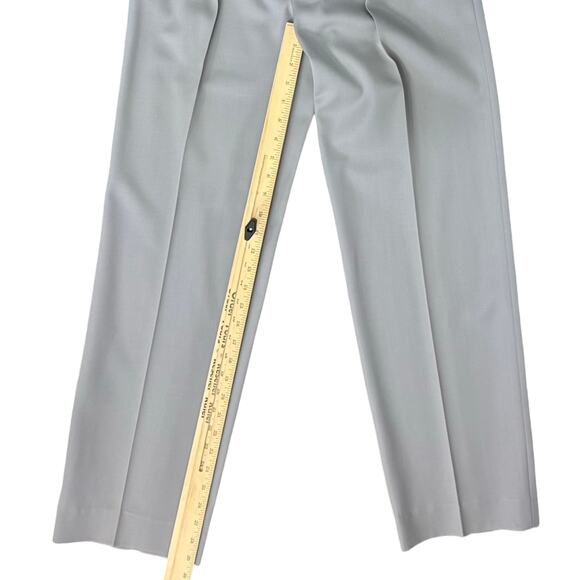 Vintage 70s Light Gray Le Painty High Waisted Tapered Pleated Pants size 24 - Picture 4 of 8